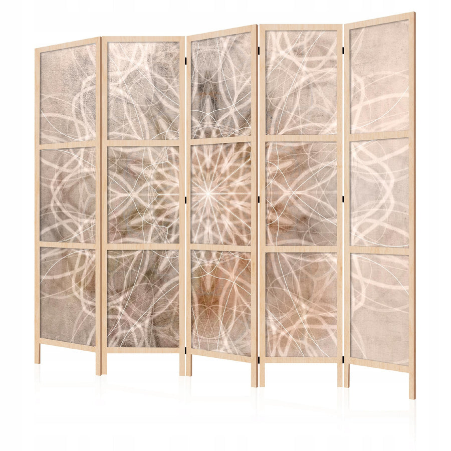 Dekoratīvs vienpusējs japāņu aizslietnis 225x172, Brūngans mandalas raksts L-ART