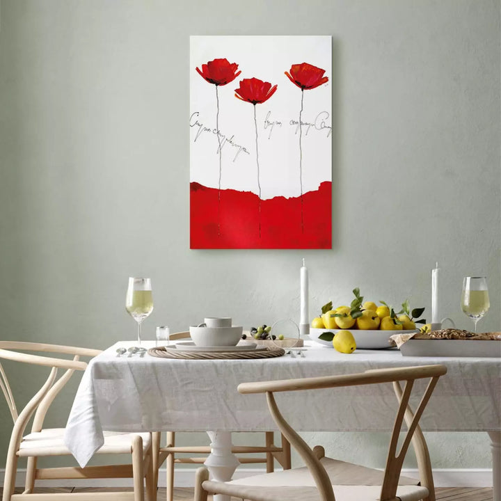 Kanva ar ziediem - Magones ar uzrakstiem, 162323