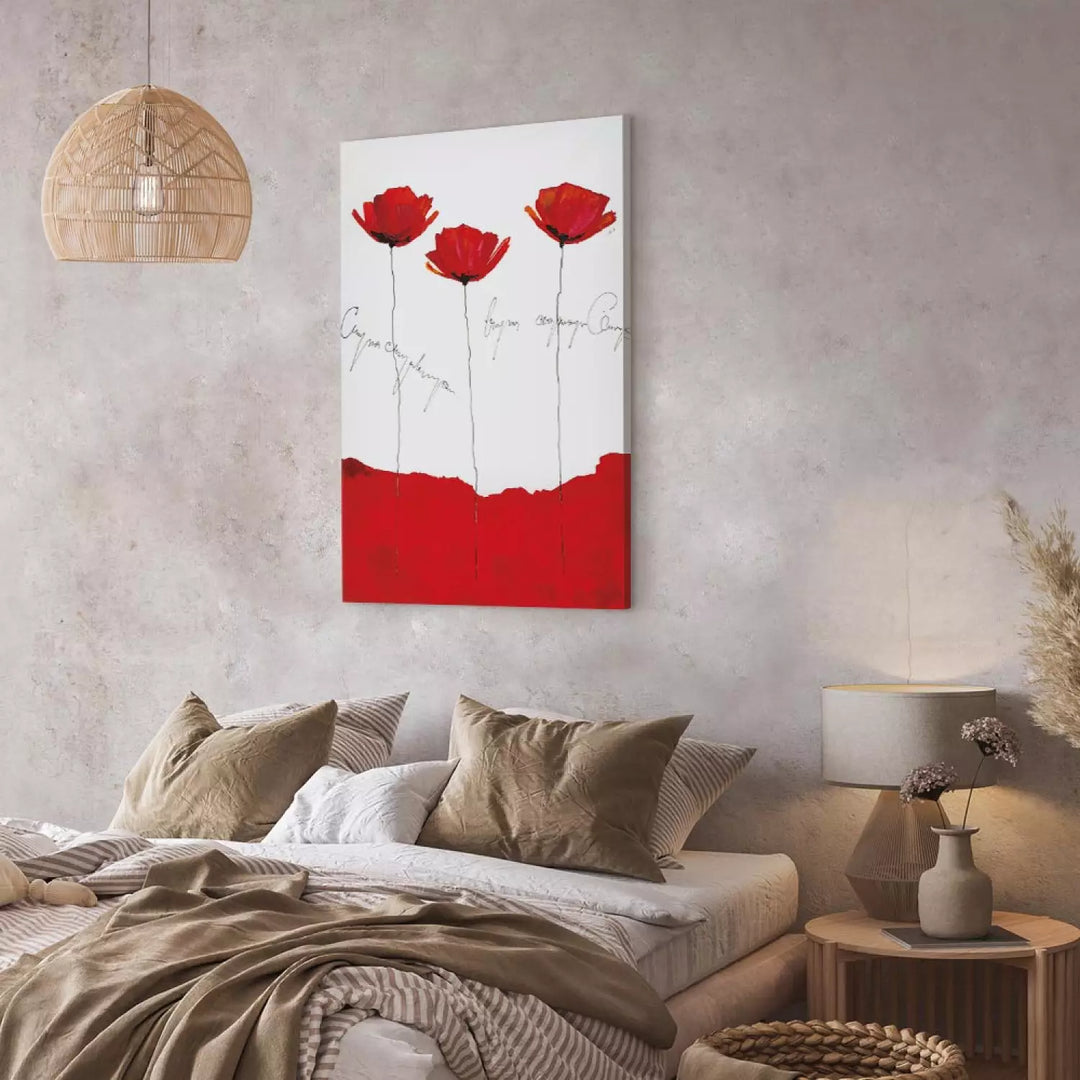 Kanva ar ziediem - Magones ar uzrakstiem, 162323