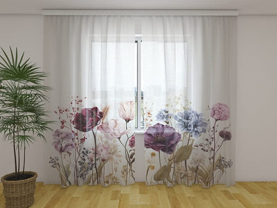 Day and night curtains - Wonderful wild flowers Digital Textile