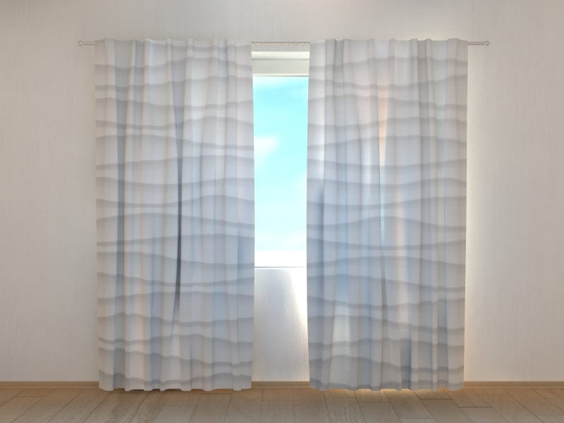 Day and night curtains - Exquisite white waves Digital Textile