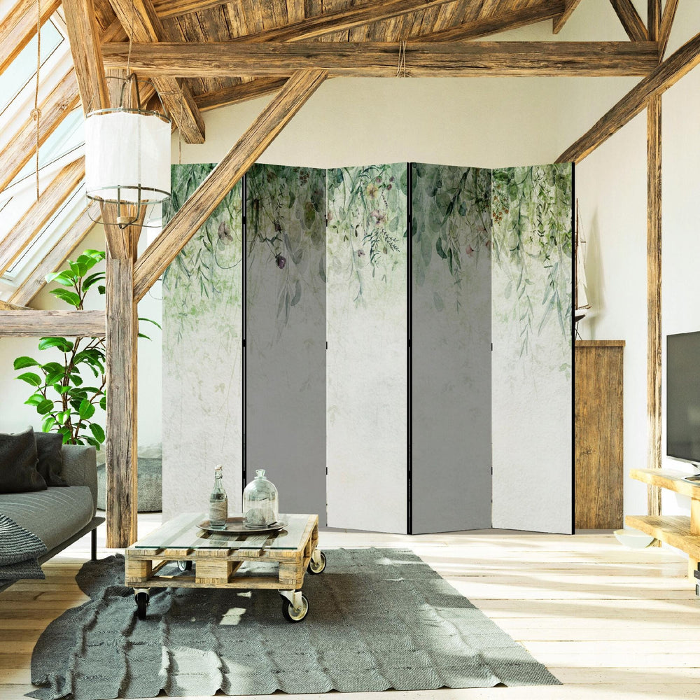 Divpusējs aizslietnis, 225x172, Akvareļu dārzs: Zaļie vīteņi L-ART