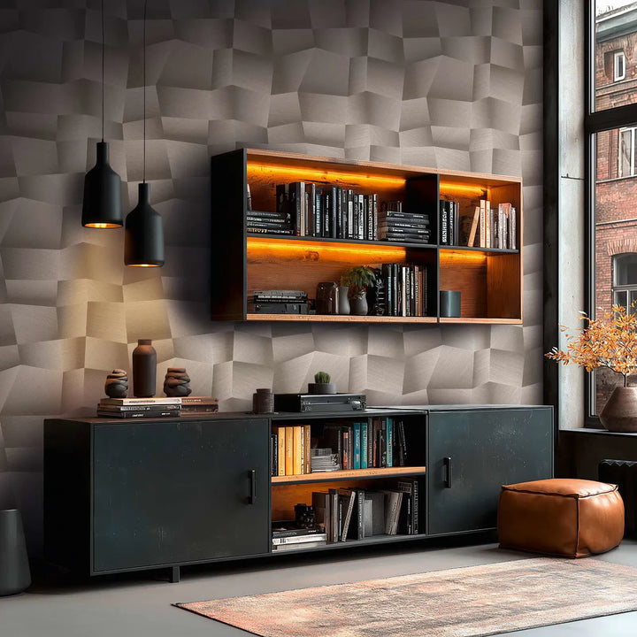 Dizaina tapetes ar 3D faktūru - pelēkas - 3012644 AS Creation