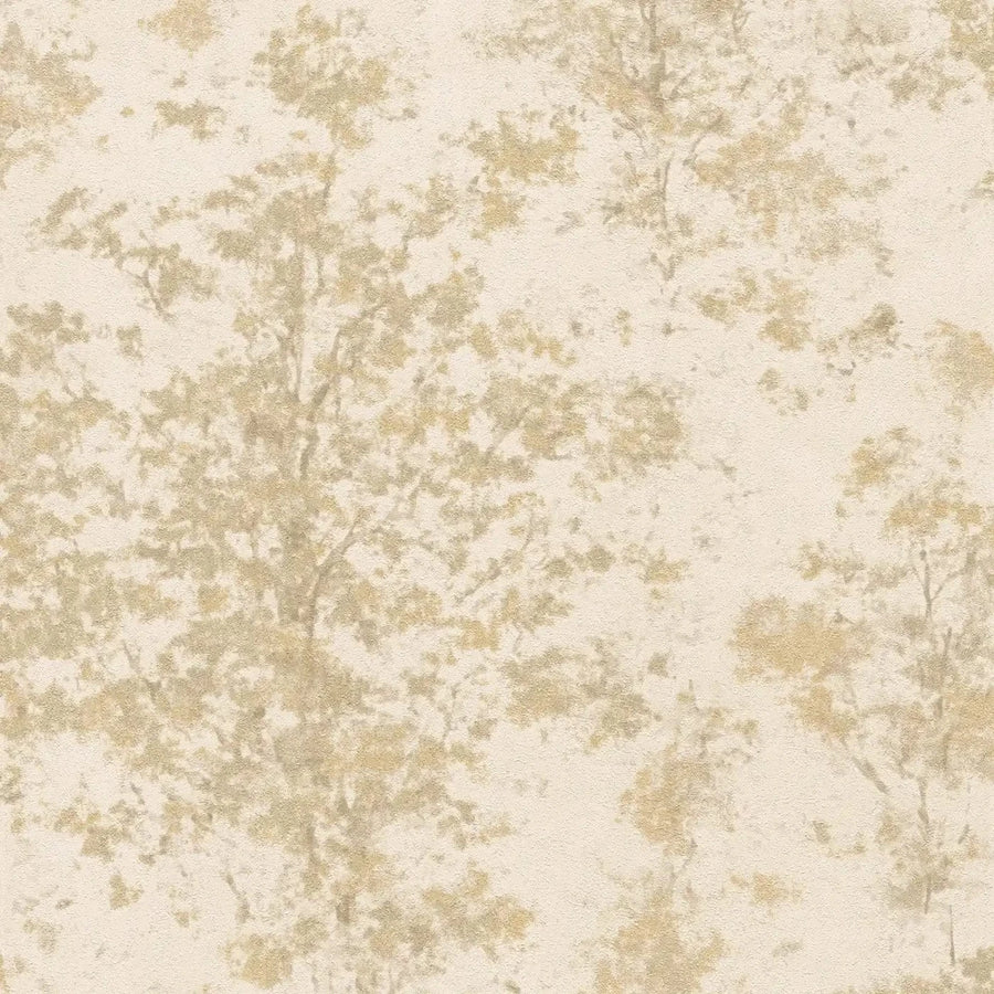 Dizaina tapetes ar smalku teksturētu struktūru - krēmkrāsa - 3012702 AS Creation