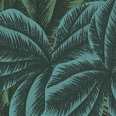Džiunglių tapetai su atogrąžų lapų raštu, žalios spalvos, 1376040 AS Creation