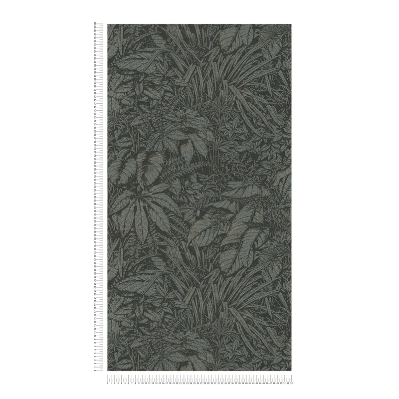 Jungle wallpaper with light texture in dark shades, 1404524 AS Creation