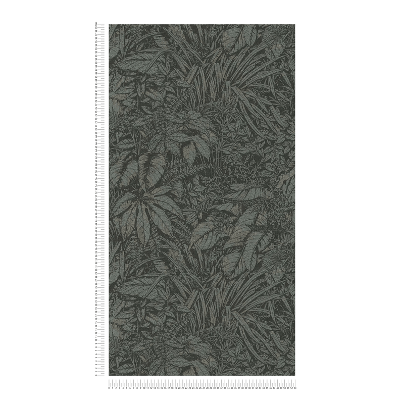 Džungļu tapetes ar vieglu tekstūru tumšos toņos, 1404524 AS Creation