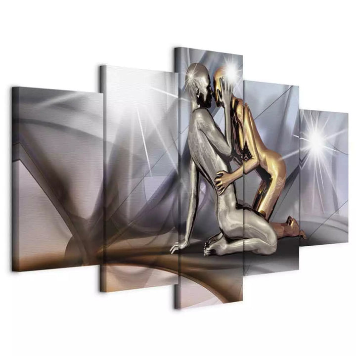 Paveikslai ant drobės Auksinė pora