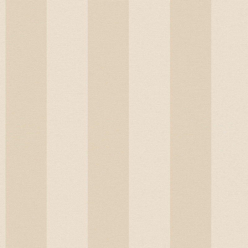 Ympäristöystävällinen raidallinen tapetti, PVC-vapaa: beige - 1363134 AS Creation