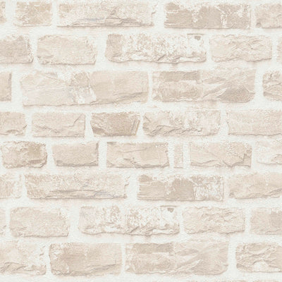 Eco-friendly wallpaper with natural stone pattern: beige, 1362505 AS Creation