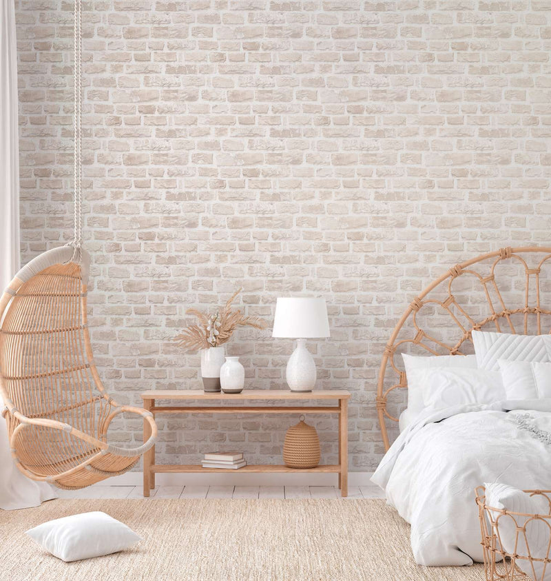Eco-friendly wallpaper with natural stone pattern: beige, 1362505 AS Creation