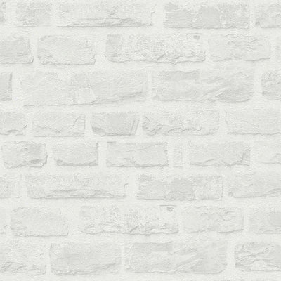 Ecological wallpaper with natural stone pattern: light grey, 1362504 AS Creation