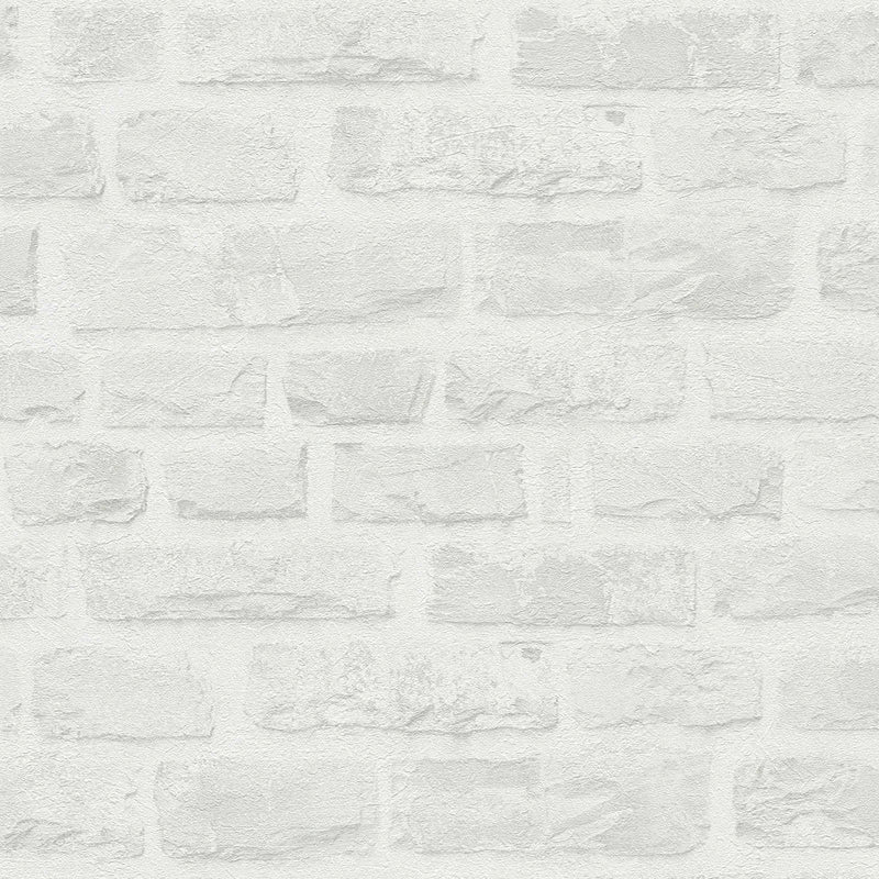 Ecological wallpaper with natural stone pattern: light grey, 1362504 AS Creation