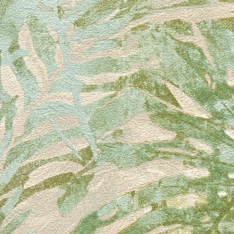 Ekoloģiskas tapetes ar džungļu lapām, bez PVH, zaļā - 1362515 AS Creation