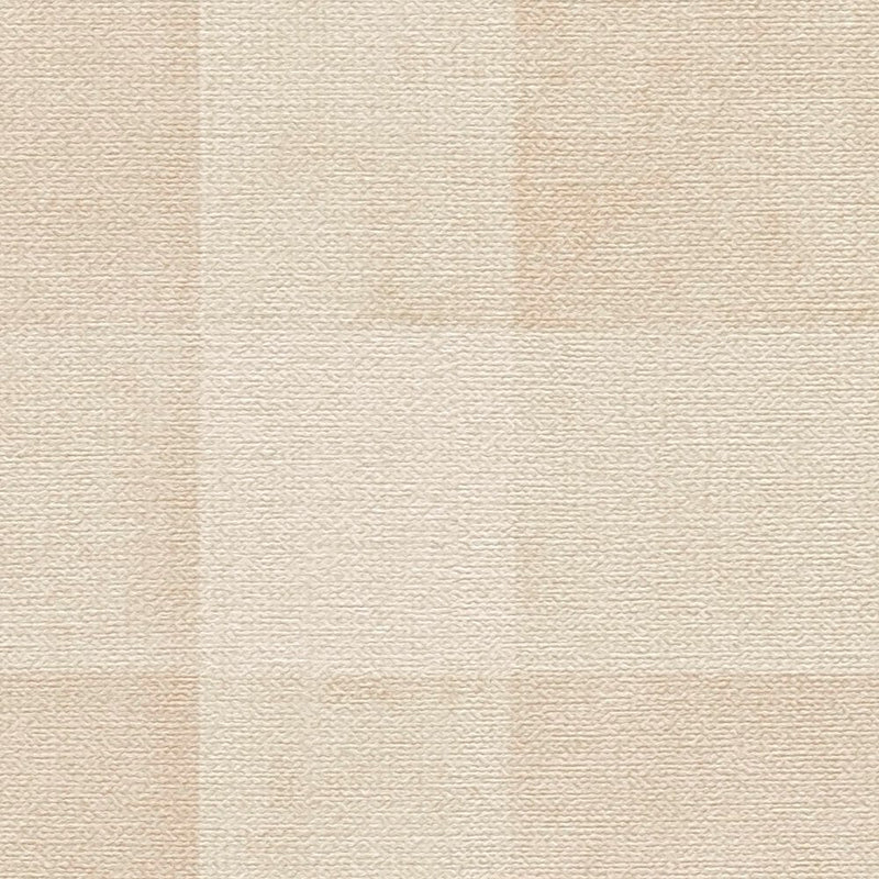 Ekologiški tapetai su pledų raštu ir lino išvaizda, be PVC: smėlio spalvos, 1363123 AS Creation