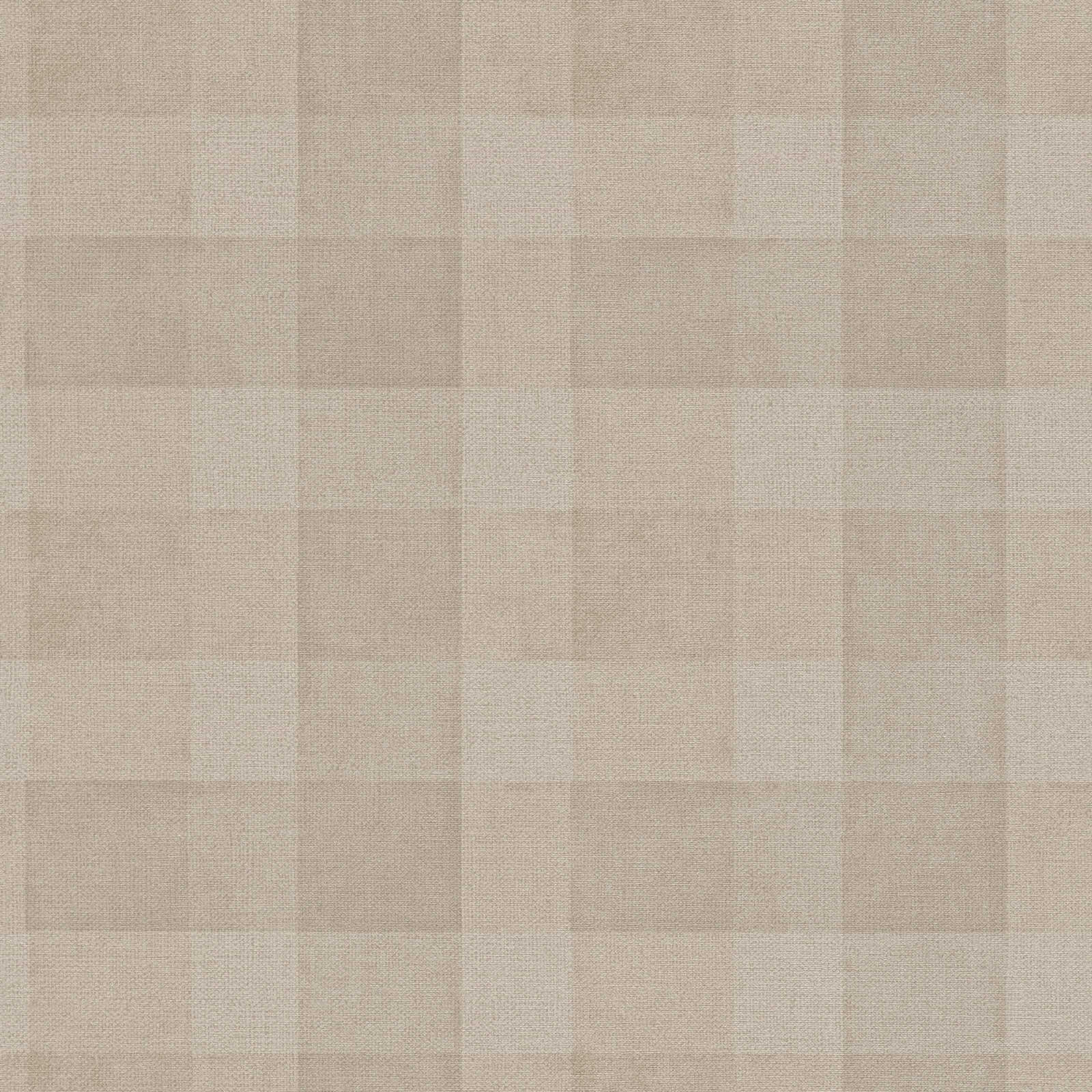 Ekoloģiskas tapetes ar rūtainu rakstu, bez PVC: brūnas, 386641 AS Creation