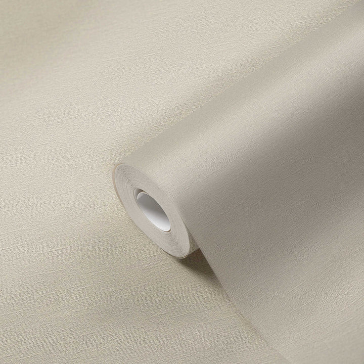 Ekoloģiskas vienkrāsainas tapetes, bez PVC: bēšā krāsā - 376033 AS Creation