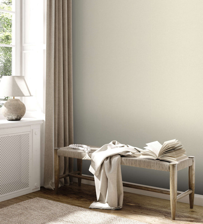 Organic Plain wallpapers with linen look, PVC-free: warm white - 1336345 AS Creation