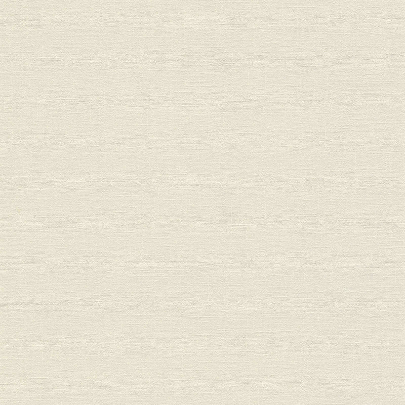 Ekologiškas Vienspalviai tapetai su lino išvaizda, be PVC: šiltai balta - 1336345 AS Creation
