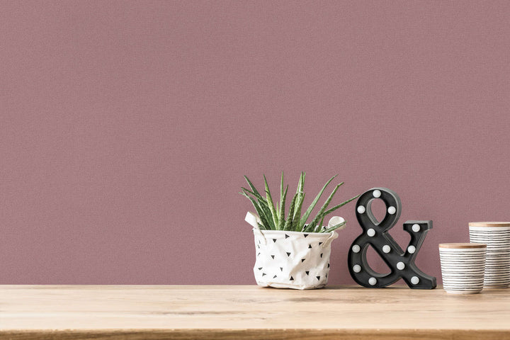 Ekoloģiskas vienkrāsainas tapetes, bez PVC: violetā krāsā - 386667 AS Creation