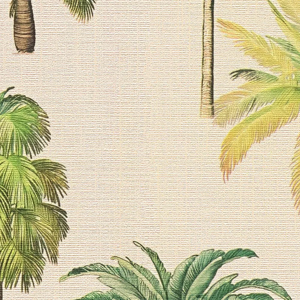 Tapetes ar tropu palmu kokiem, ar matētu apdari - 3012237 AS Creation