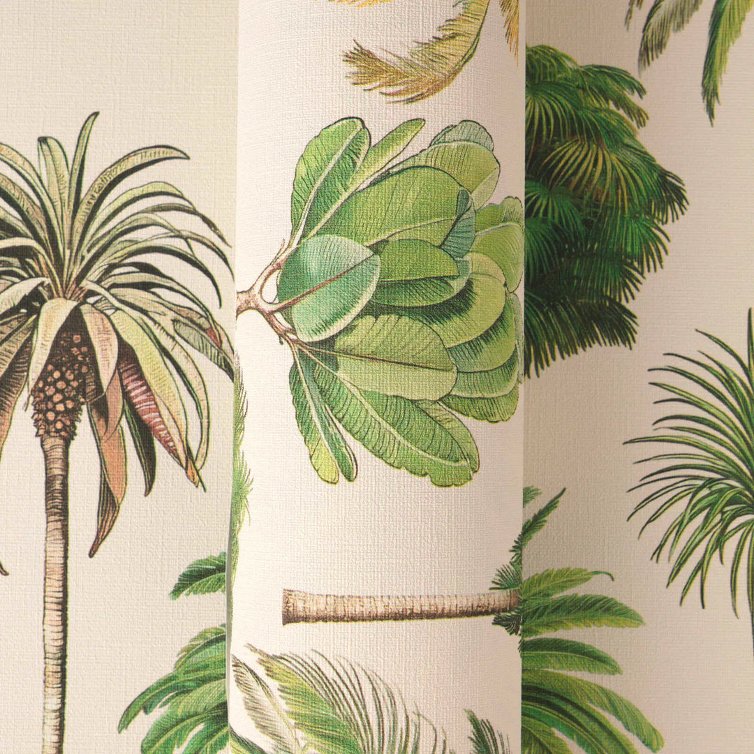 Tapetes ar tropu palmu kokiem, ar matētu apdari - 3012237 AS Creation