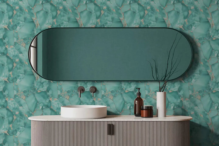 Elegantas marmora izskata tapetes ar zelta akcentiem - 3012201 AS Creation