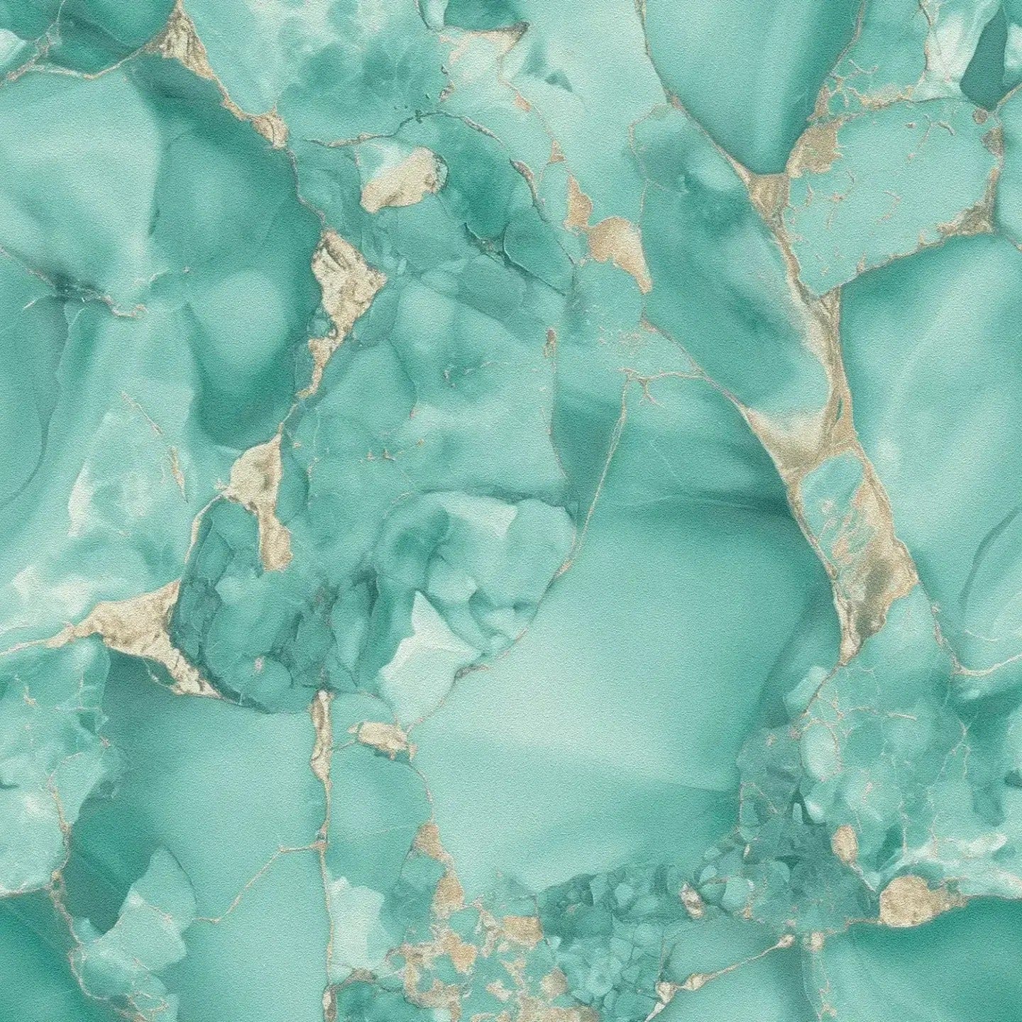 Yksityiskohtainen näkymä: marmorin näköinen tapetti, jossa on kultaisia aksentteja ja tekstuuria. SKU: 3012201, AS Creation.