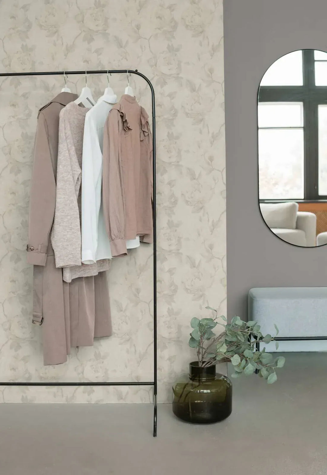 Elegantas rozes ziedu  tapetes - gaiši pelēkā - 3012171 AS Creation