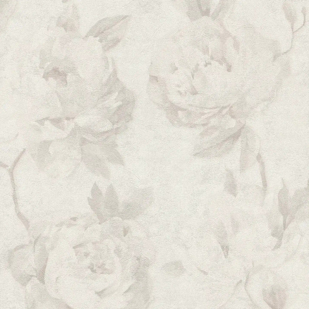 Elegantas rozes ziedu  tapetes - gaiši pelēkā - 3012171 AS Creation