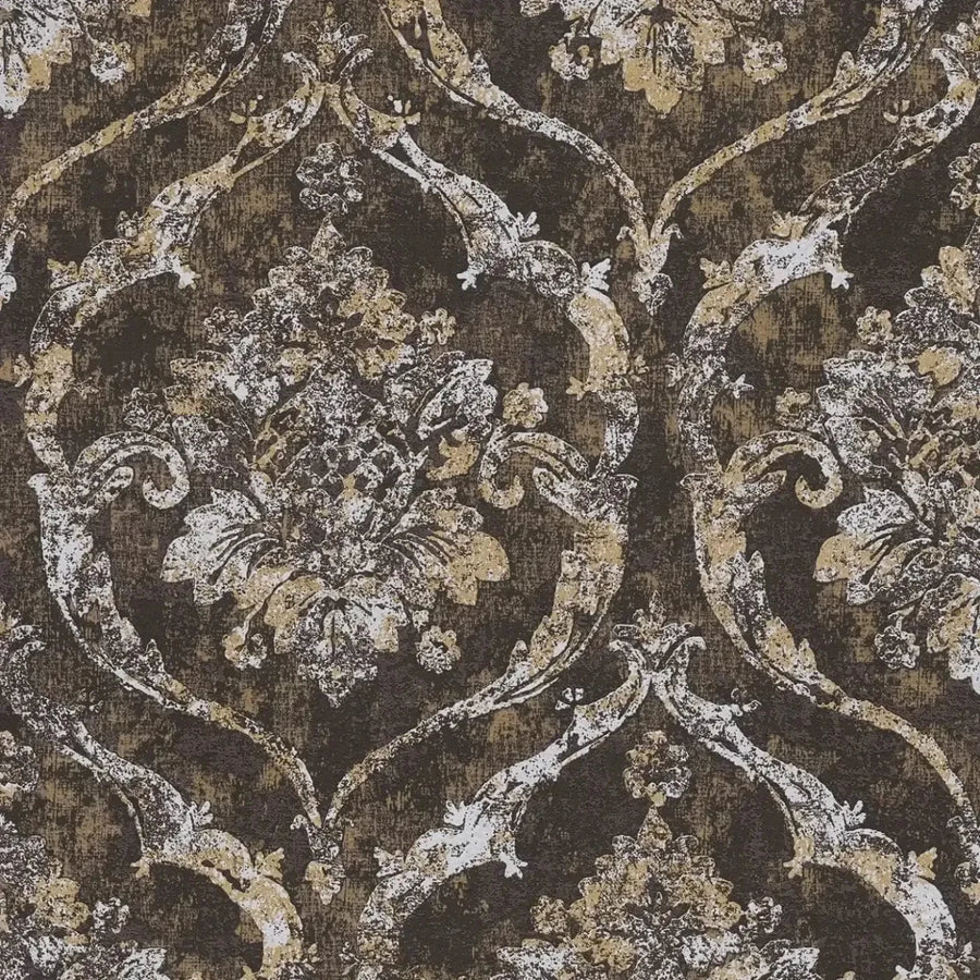 Elegantas tapetes baroka stilā tumši brūnā krāsā - 3007262 AS Creation