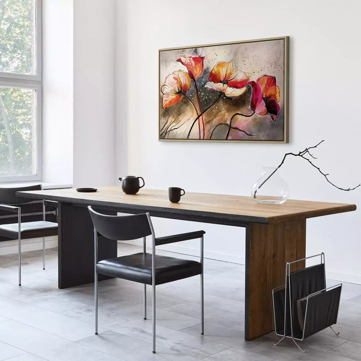 Glezna koka rāmī (dabīgā krāsā) - Maģiskas magones, 162016