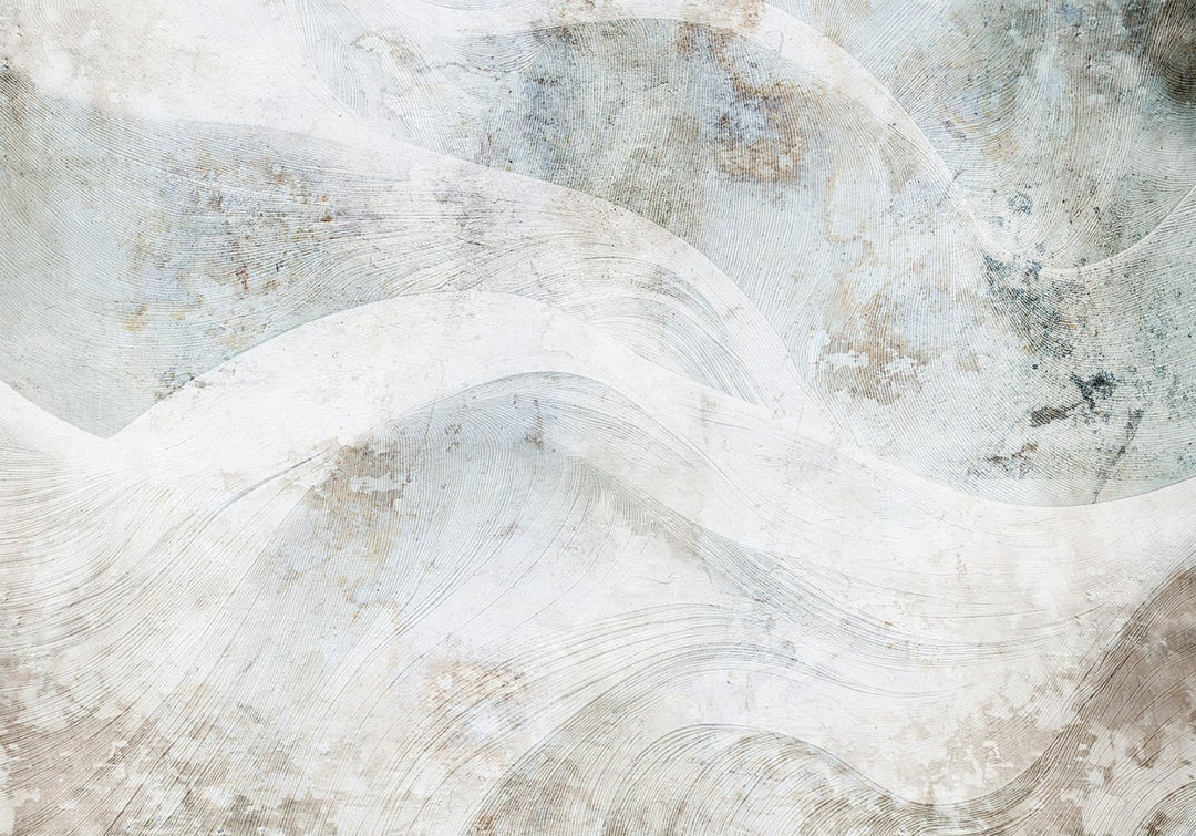 Фотообои - абстрактный фон с волнами в серых тонах, 148597