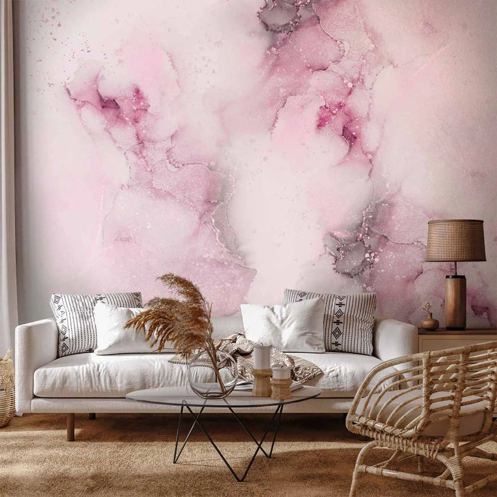 Wall Murals - elegant marble abstraction in pink tones, 148772