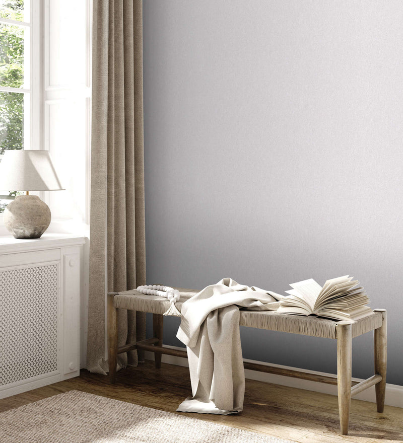 Non-woven Matt wallpaper with textured appearance: light grey, 1372237 AS Creation