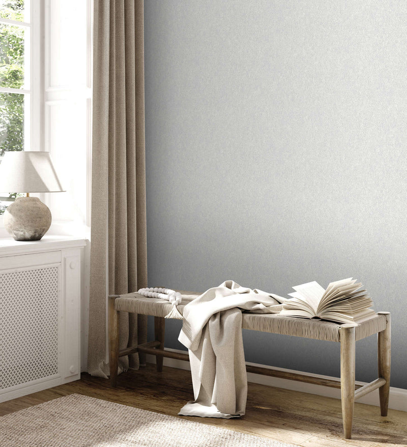Non-woven Matt wallpaper with textured look - light grey, 1372235 AS Creation