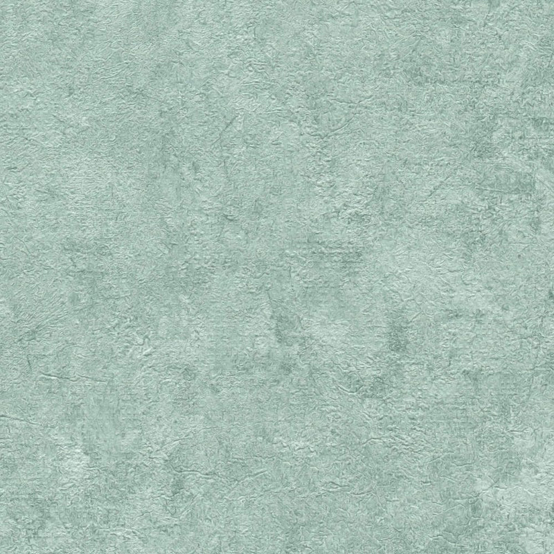 Non-woven wallpaper with plaster look in green, 1376057 AS Creation