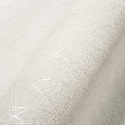 Non-woven wallpaper with graphic line pattern in white, 1375133 AS Creation