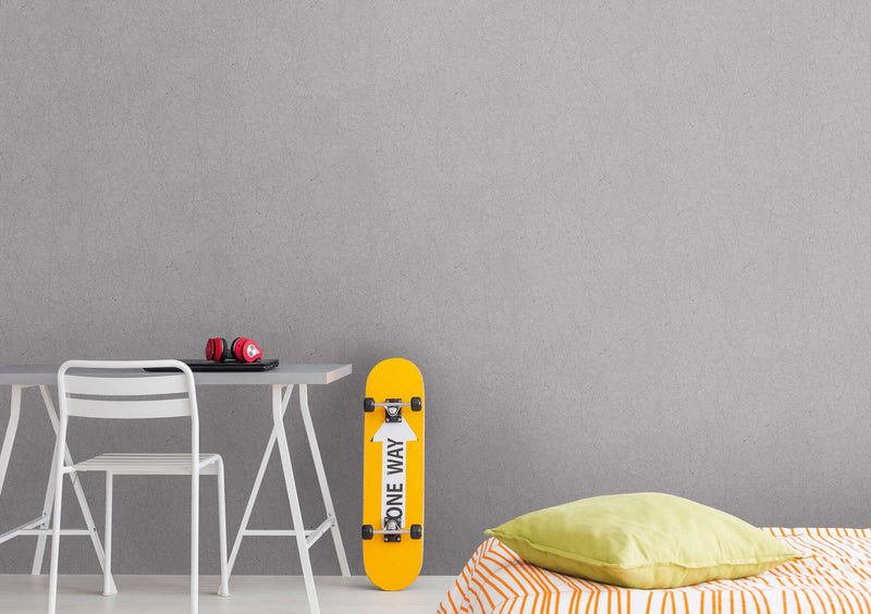 Non-woven wallpaper with graphic line pattern in grey, 1375134 AS Creation