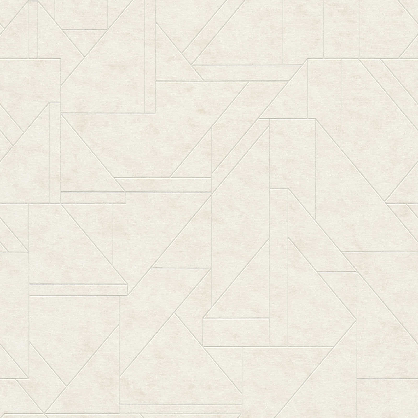 Flizelīna tapetes ar grafisku līniju rakstu, krēmkrāsā, 1374016 AS Creation