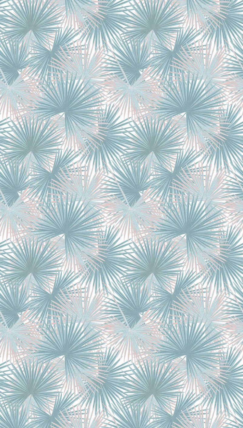 Flizelīna tapetes ar lielām lapām zilos toņos, 1375243 AS Creation