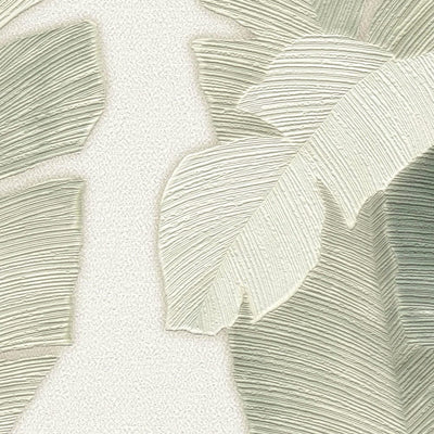 Flizeline tapetti palmunlehdillä vaaleanvihreä, 1375770 AS Creation