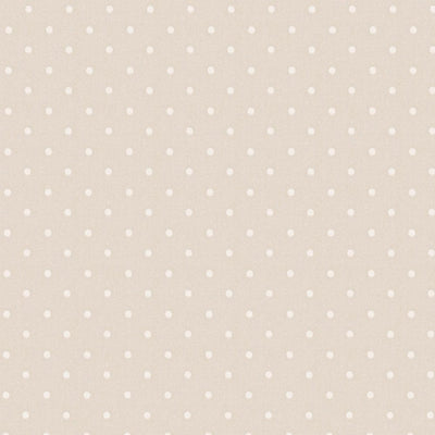Non-Woven wallpapers with fine dots: beige, 1373060 AS Creation