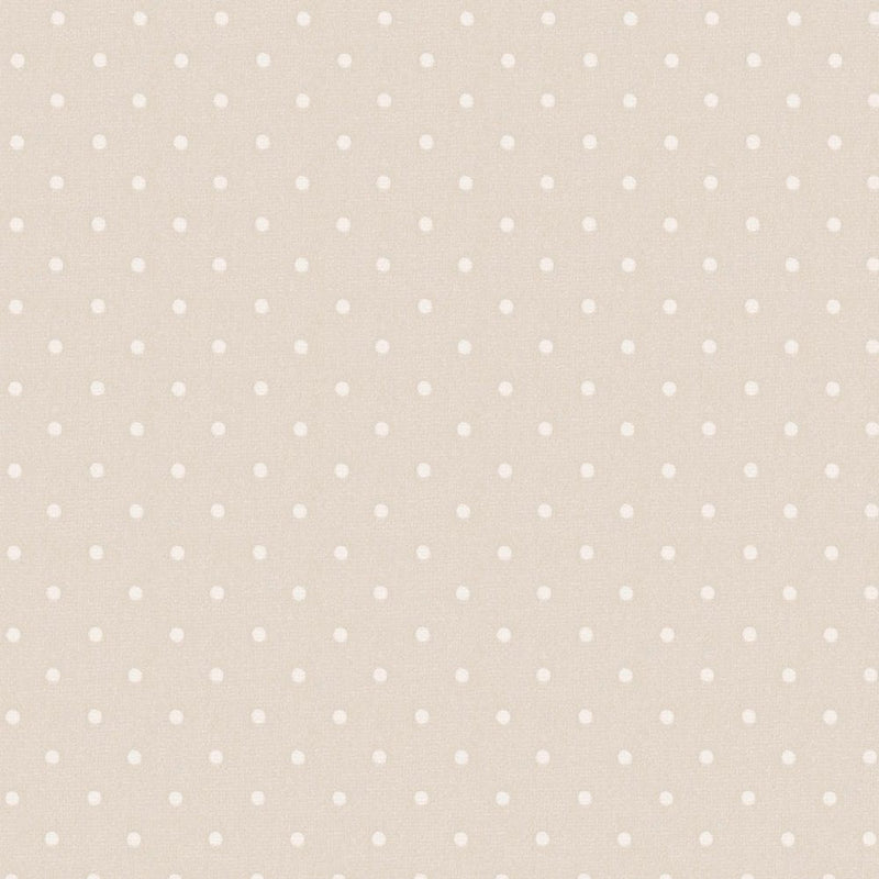 Non-Woven wallpapers with fine dots: beige, 1373060 AS Creation