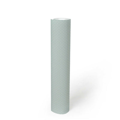 Non-Woven wallpapers with fine dots: light blue, 1373055 AS Creation