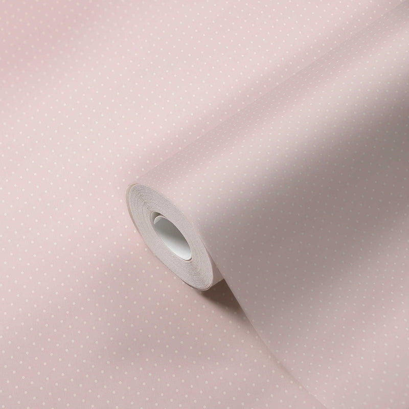 Flizelīna tapetes ar smalkiem punktiņiem: rozā krāsā, 1373057 AS Creation