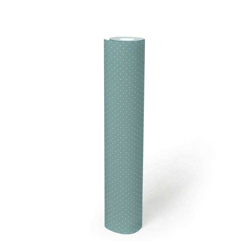 Non-Woven wallpapers with fine dots: blue, 1373060 AS Creation