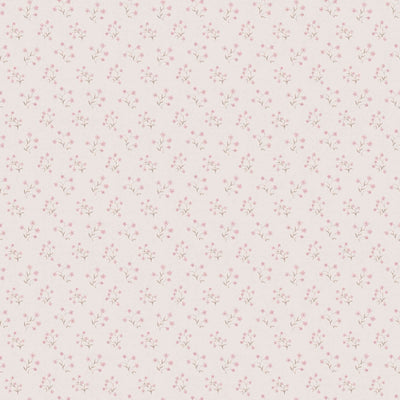 Flizelīna tapetes ar smalku ziedu rakstu: rozā krāsā - 1373127 AS Creation