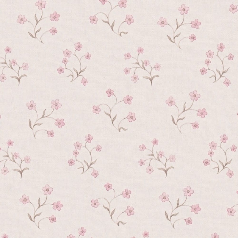 Flizelino tapetai su subtiliu gėlių raštu: rožinė - 1373127 AS Creation