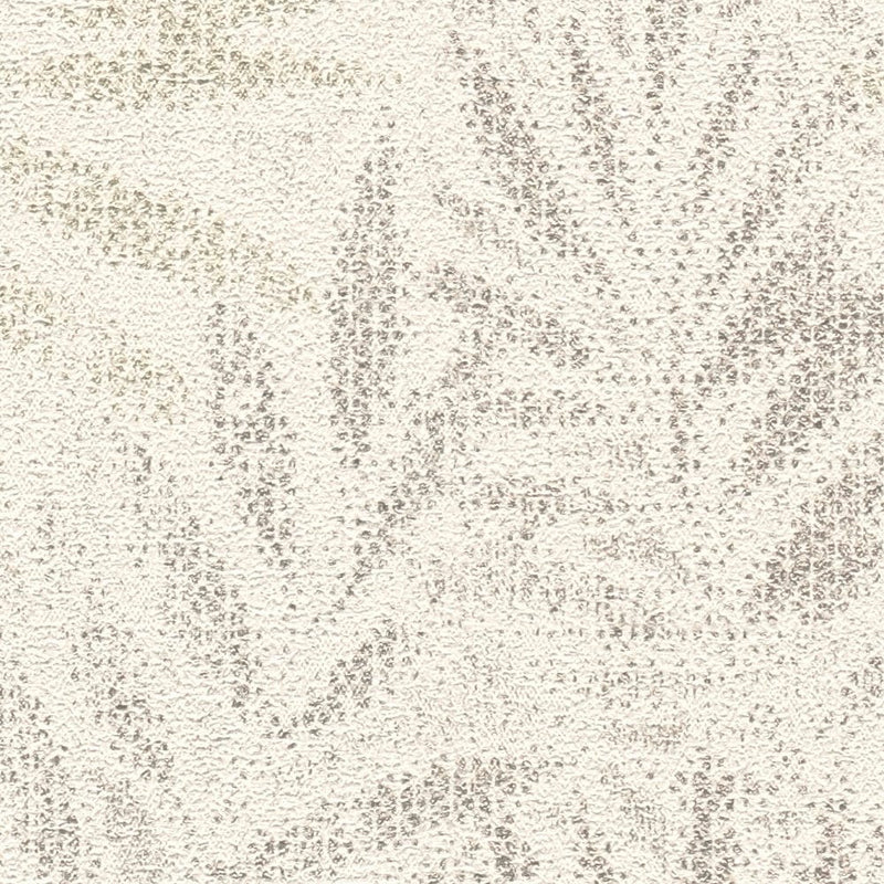 Non-woven wallpaper with glossy leaf pattern in light shades, 1374042 AS Creation